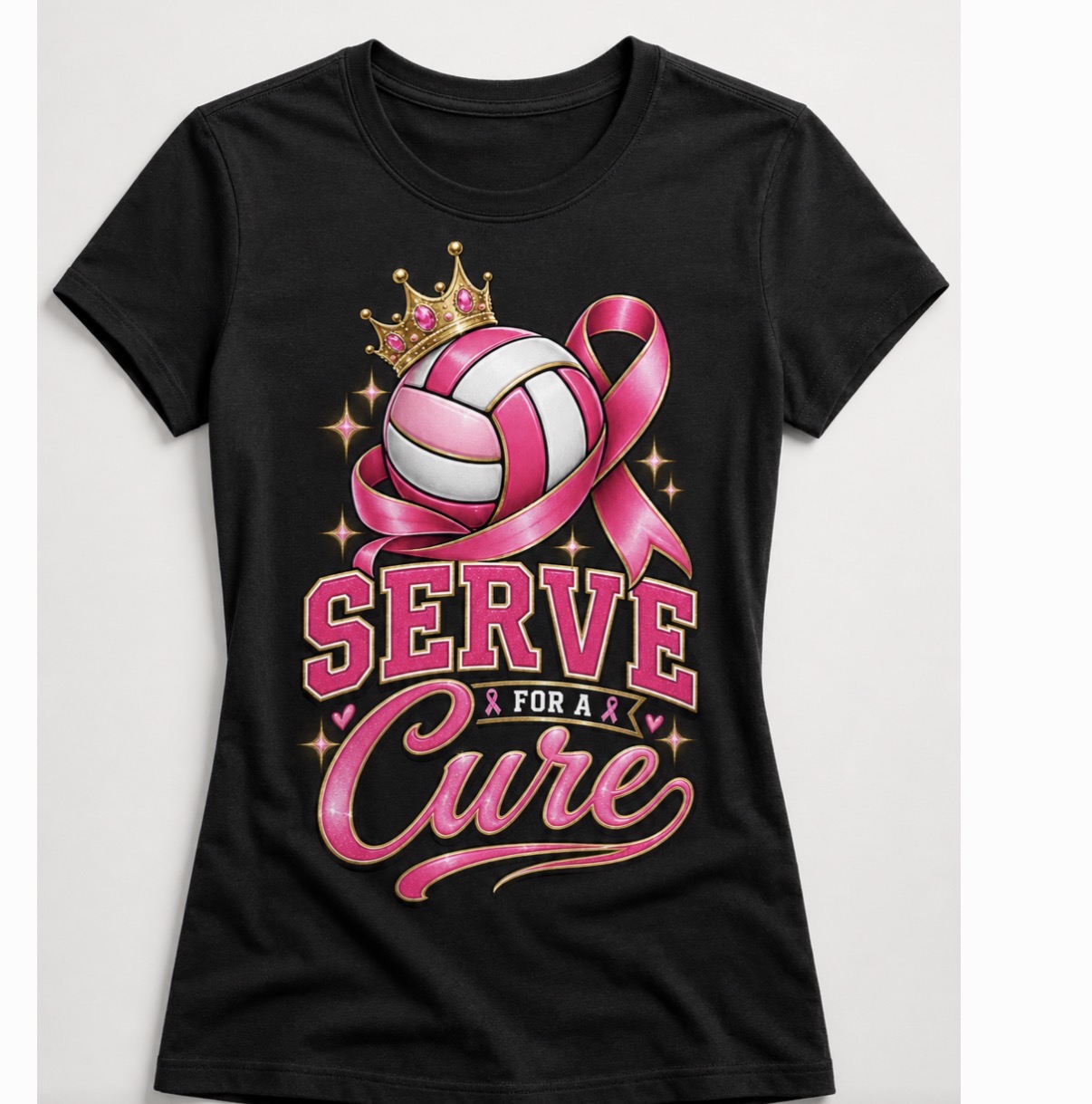 Serve For A Cure Crown Tee