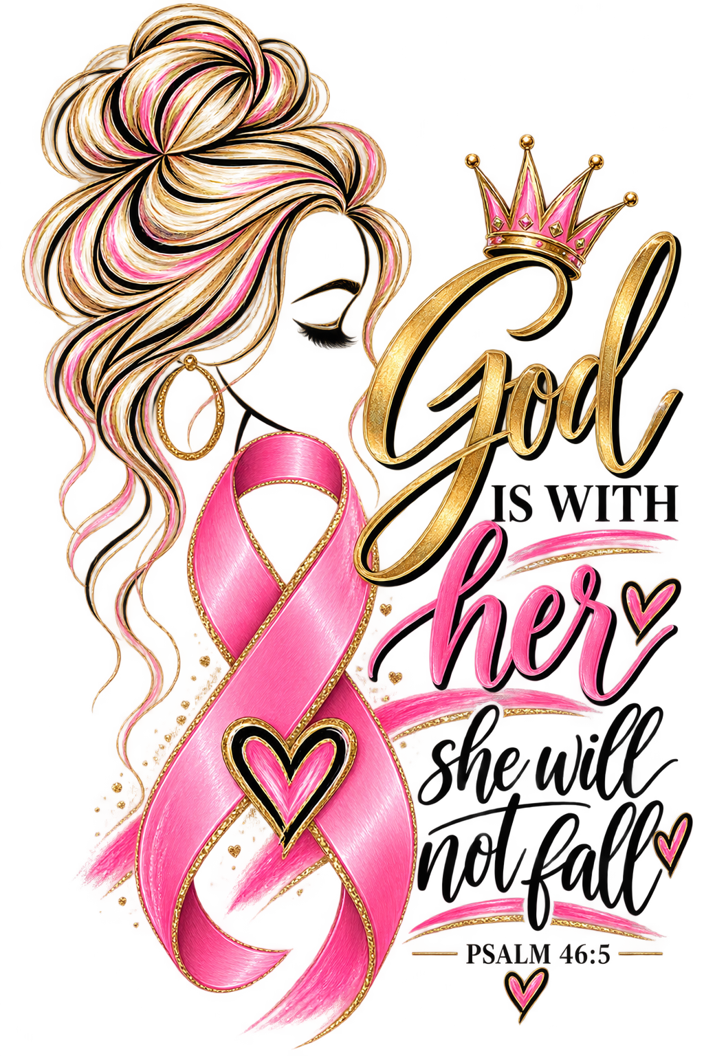 God Is With Her Awareness Tee